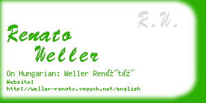 renato weller business card